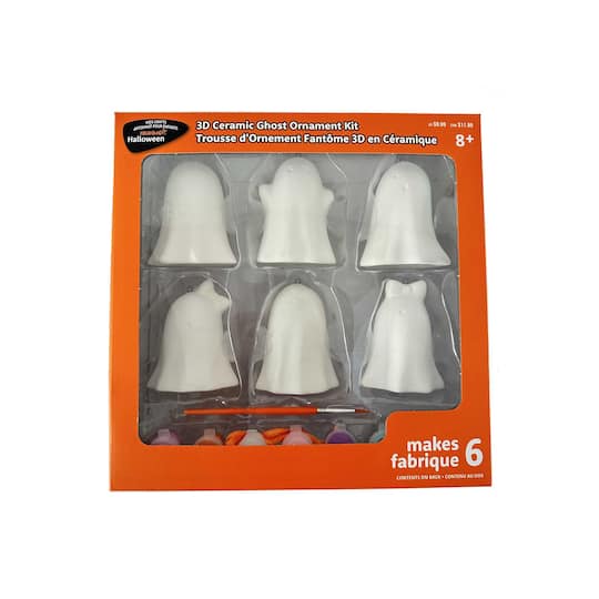 Michaels, Color Your Own Ceramic Ghost Ornaments Kit by Creatology™ – Category: Kids Halloween Crafts